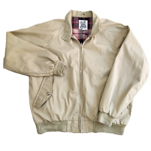 VTG Sears Roebuck Zip Work Leisure Lightweight  bomber Jacket  ,Tan, Men's XL - Picture 1 of 4